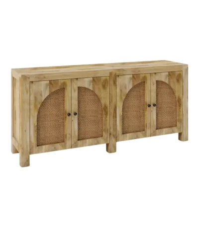 Aberdeen 4 Door Rattan Sideboard Cabinet