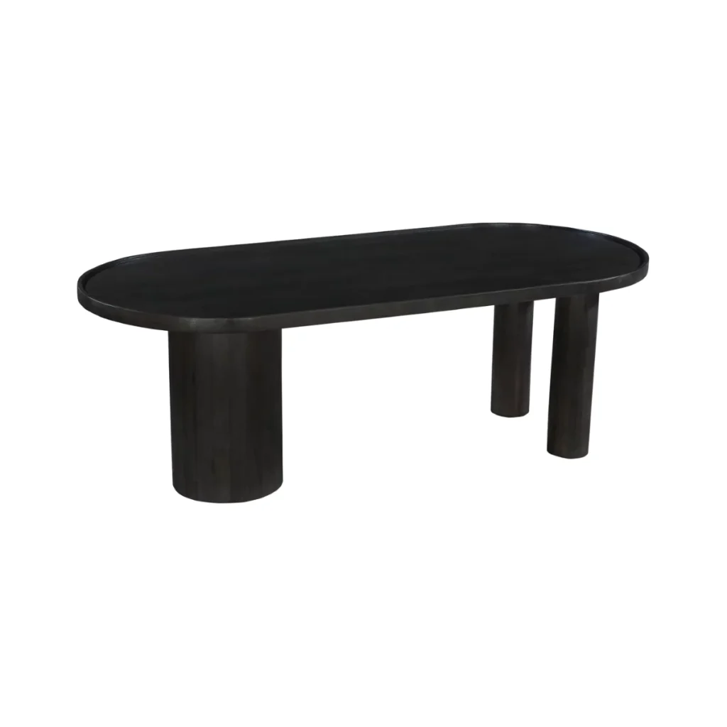 Bloomington Solid Wood Contemporary Black Dining Table