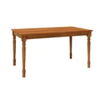 Livingston Solid Acacia Wood Brown Rectangle Dining Table for 6