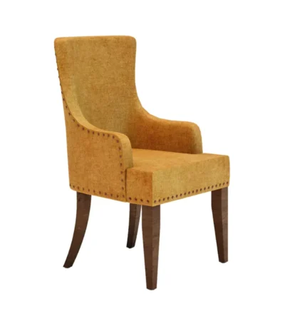 Morganton Classic Design Upholstered Seat With Solid Mango Wood Legs