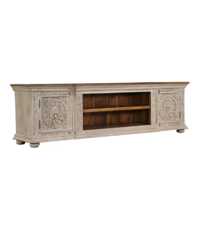 Orlando Solid Wood Rustic 2 Door Media Console