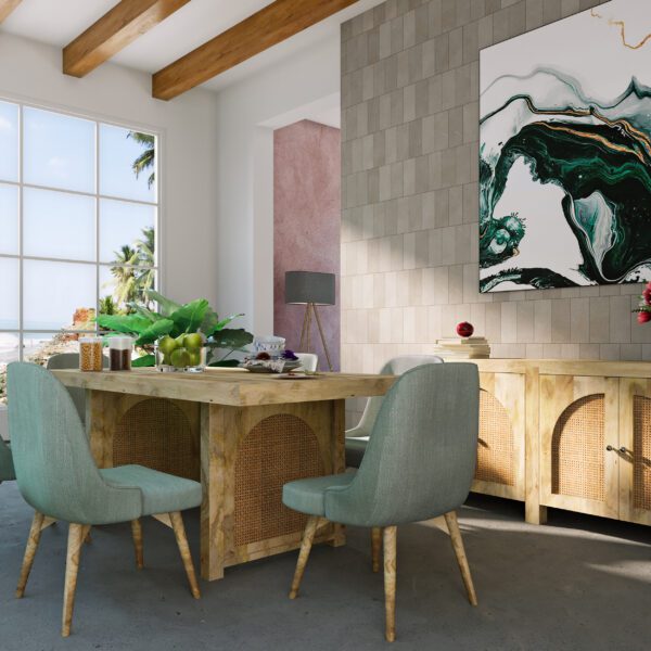 Aberdeen 4 Door Rattan Sideboard Cabinet