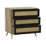 Spring Hill Dual Tone 3 Cane Drawer Nightstand