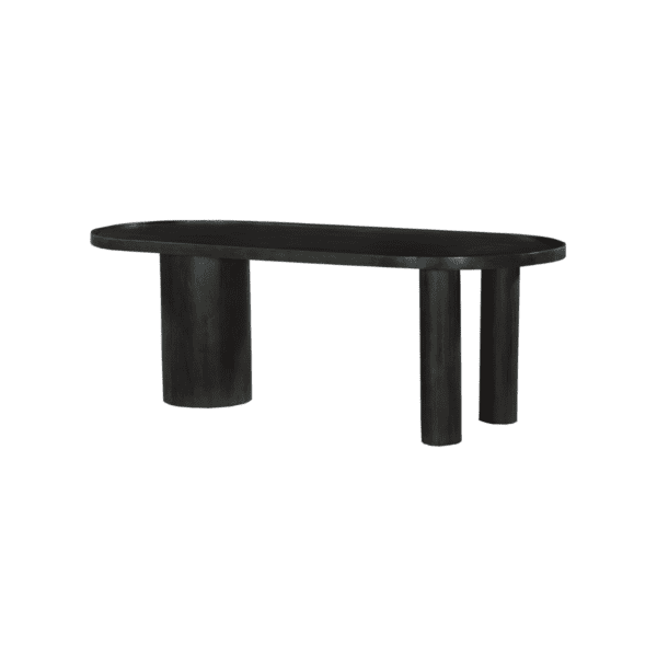Bloomington Solid Wood Contemporary Black Dining Table
