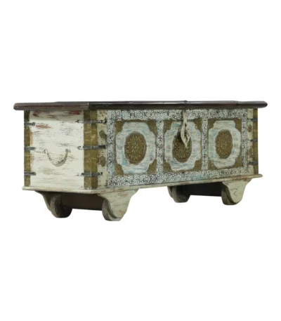 Charleston Rustic Vintage Handcrafted Large Distressed Wooden Trunk