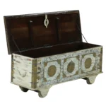 Charleston Rustic Vintage Handcrafted Large Distressed Wooden Trunk