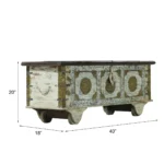 Charleston Rustic Vintage Handcrafted Large Distressed Wooden Trunk