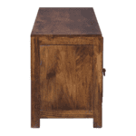 Canyon Rustic Large Solid Wood TV Cabinet in Teak Finish