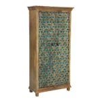 Sedona Rustic Carved Solid Wood Armoire with Hand-Carved Floral Doors (1)