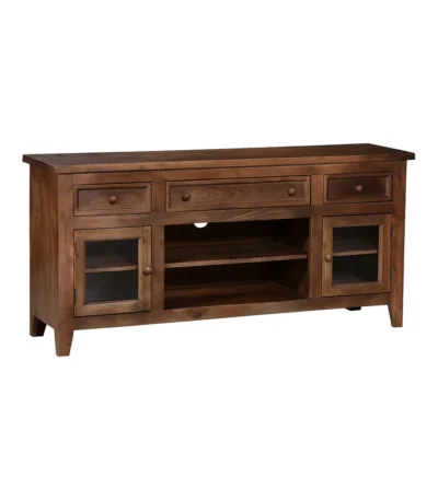 Sedona Rustic Solid Wood TV Cabinet in Teak Finish