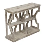 Astoria Rustic Vintage Open Console Table in Distressed Finish