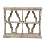 Astoria Rustic Vintage Open Console Table in Distressed Finish