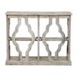 Astoria Rustic Vintage Open Console Table in Distressed Finish