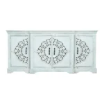 Sonoma Distressed White 4 Door Large Wooden Sideboard