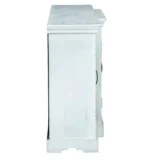 Sonoma Distressed White 4 Door Large Wooden Sideboard