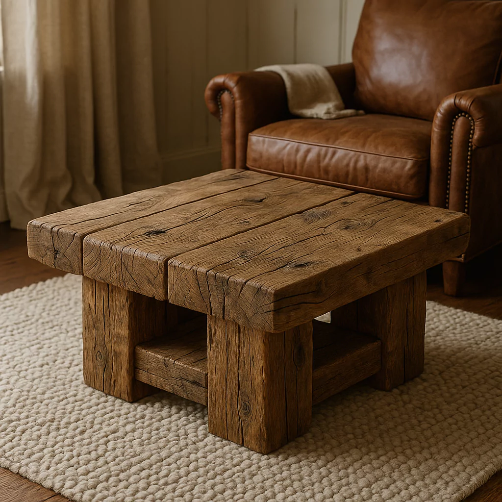 Rustic Square Coffee Table
