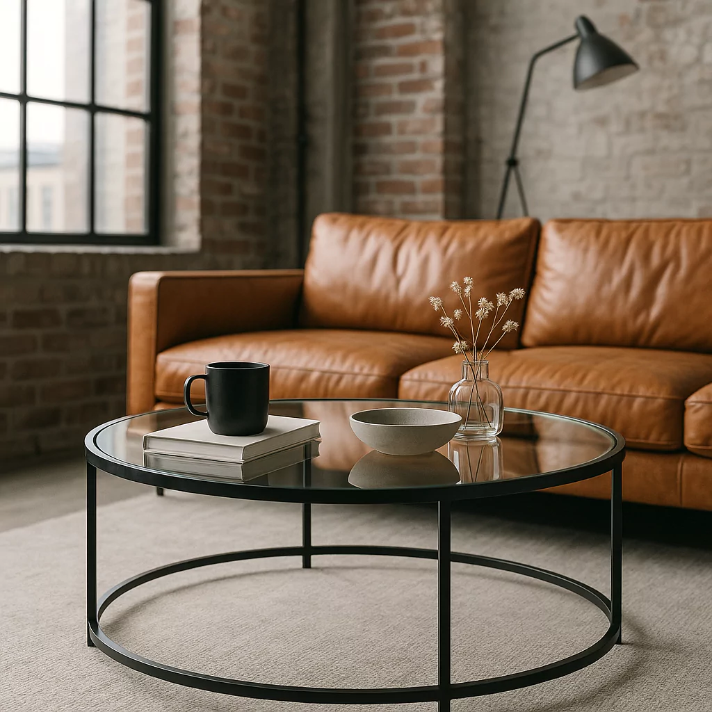 Glass Round Coffee Table