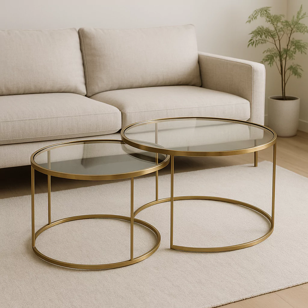 Nested Minimalist Coffee Tables