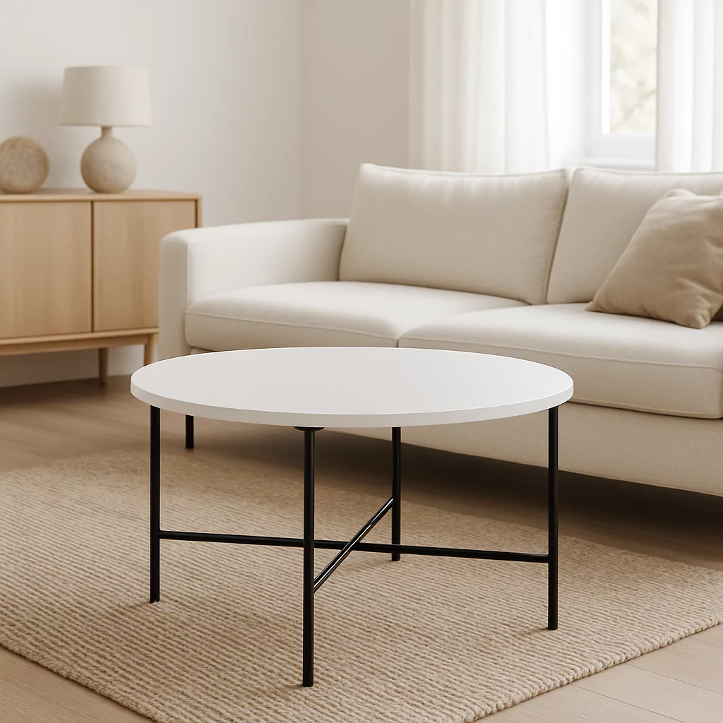 Round Minimalist Coffee Table