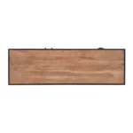 Briventa Rustic Wooden Sideboard with Black Metal Frame - Top View