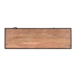 Briventa Solid Wood Rustic TV Unit with Storage - Top View