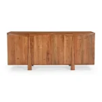 Cirevana Mid-Century 4-Door Large Wooden Sideboard - Front View