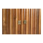 Drevora Modern Solid Wood 3-Door Sideboard - Close View