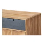 Mirevana Two-Tone Modern Solid Wood Sideboard - Closeup View
