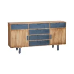 Mirevana Two-Tone Modern Solid Wood Sideboard - Isometric View